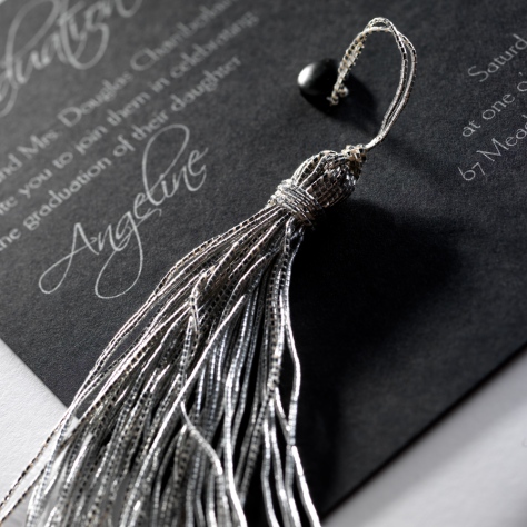 The tassel is always placed on the right and then moved to the left once the graduate receives his diploma.